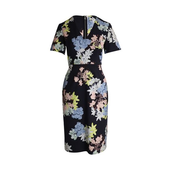 Erdem Lucinda Floral Print Sheath Dress in Multicolor...